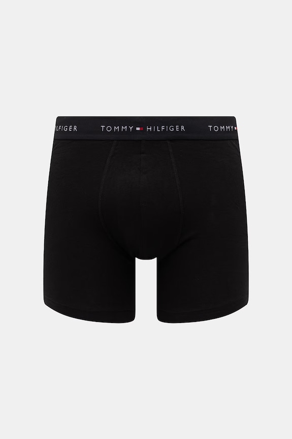 Tommy Hilfiger boxerky pánske bavlnené s elastanom 5-pak UM0UM03751 čierna SS26