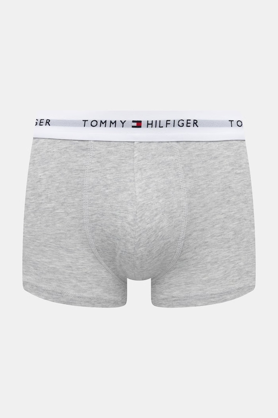 Îmbrăcăminte Tommy Hilfiger boxeri bărbați din bumbac cu elastan pachet de 3 UM0UM03752 gri