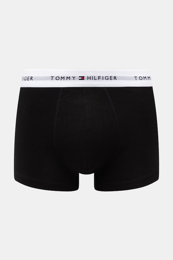 Tommy Hilfiger boxerky pánske bavlnené s elastanom 3-pak UM0UM03752 čierna SS26