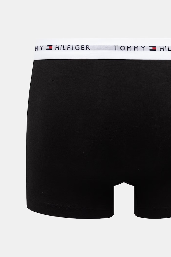 Oblečenie Tommy Hilfiger boxerky pánske bavlnené s elastanom 3-pak UM0UM03752 čierna