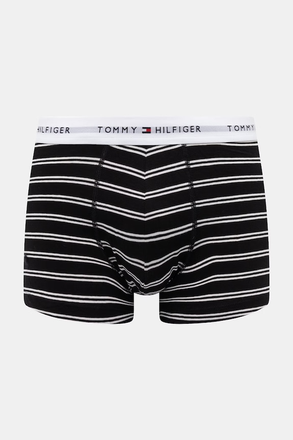 Tommy Hilfiger Boxeri bărbați din bumbac cu elastan pachet de 3 UM0UM03753 negru SS26