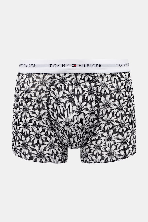 Tommy Hilfiger Boxeri bărbați din bumbac cu elastan pachet de 3 negru UM0UM03753