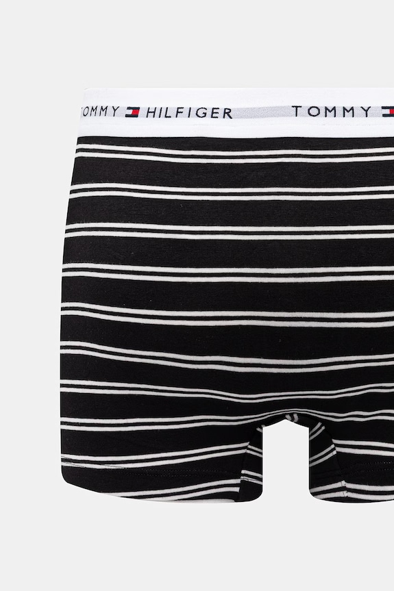 Tommy Hilfiger Boxeri bărbați din bumbac cu elastan pachet de 3 UM0UM03753 negru