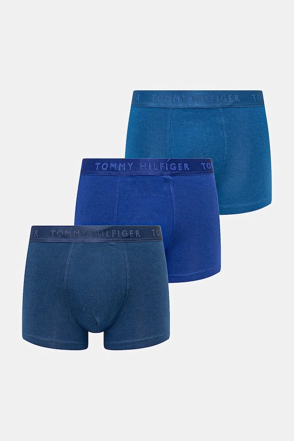 Tommy Hilfiger Boxeri bărbați pachet de 3 albastru UM0UM03755