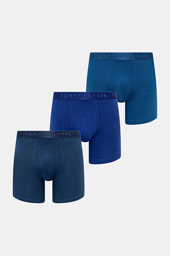 Tommy Hilfiger boxeri bărbați pachet de 3 albastru UM0UM03756