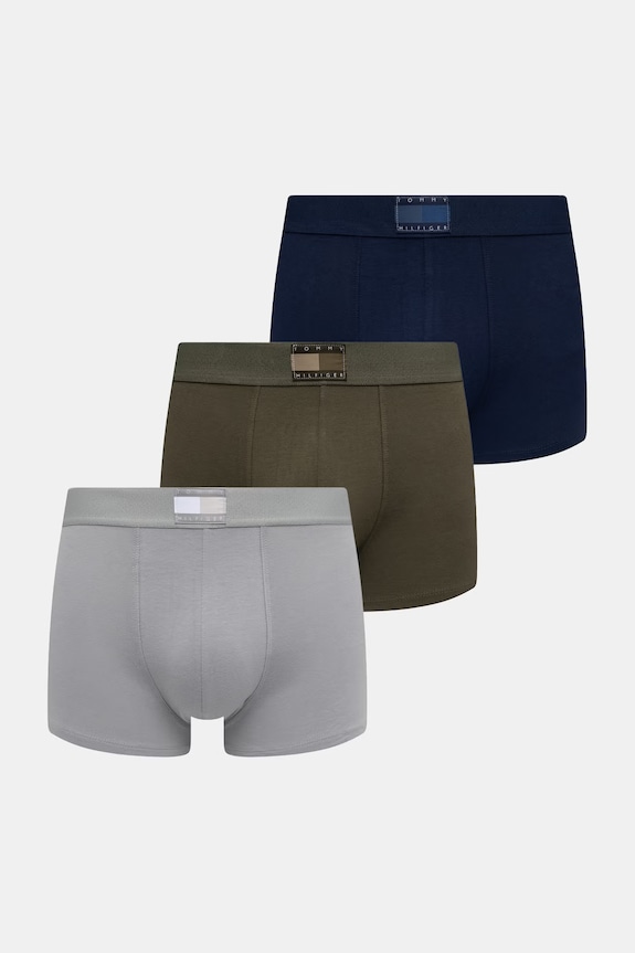 Tommy Hilfiger boxeri mulați pentru bărbați pachet de 3 verde UM0UM03760