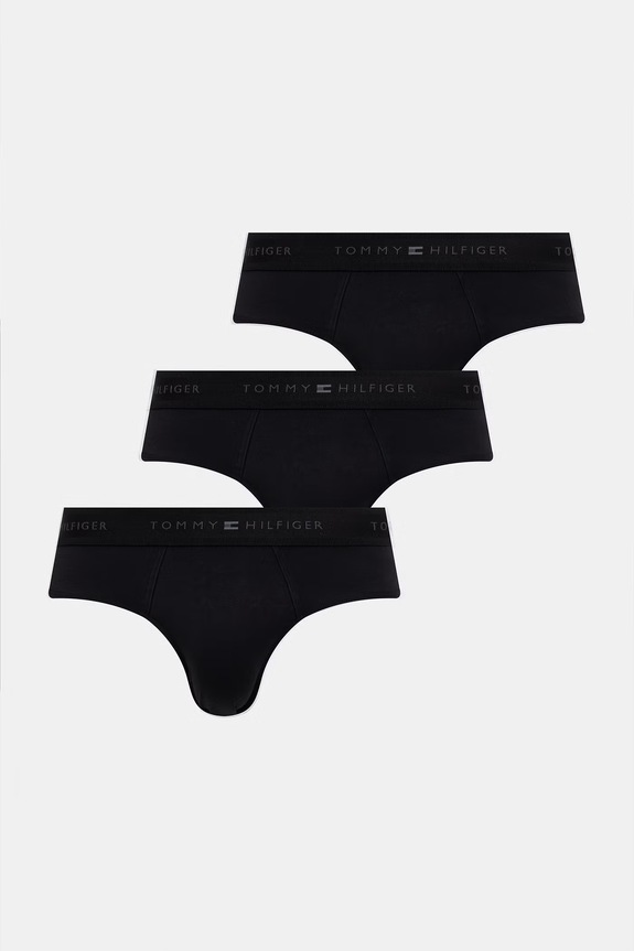 Tommy Hilfiger σλιπ Ανδρικά βαμβάκι με ελαστάν 3-pack μαύρο UM0UM03769