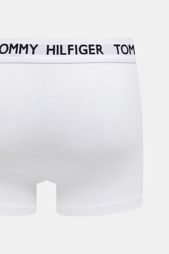 Îmbrăcăminte Tommy Hilfiger boxeri bărbați bumbac cu elastan pachet de 3 UM0UM03835 alb