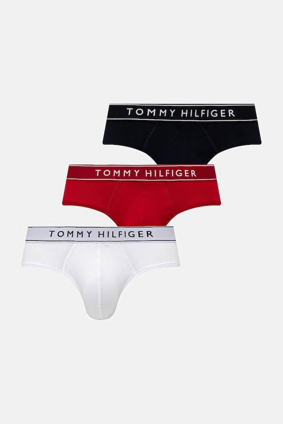 Tommy Hilfiger slip pentru bărbați pachet de 3 rosu UM0UM03856