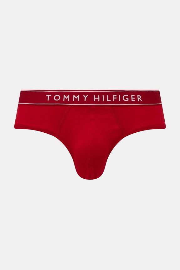 Îmbrăcăminte Tommy Hilfiger slip pentru bărbați pachet de 3 UM0UM03856 rosu