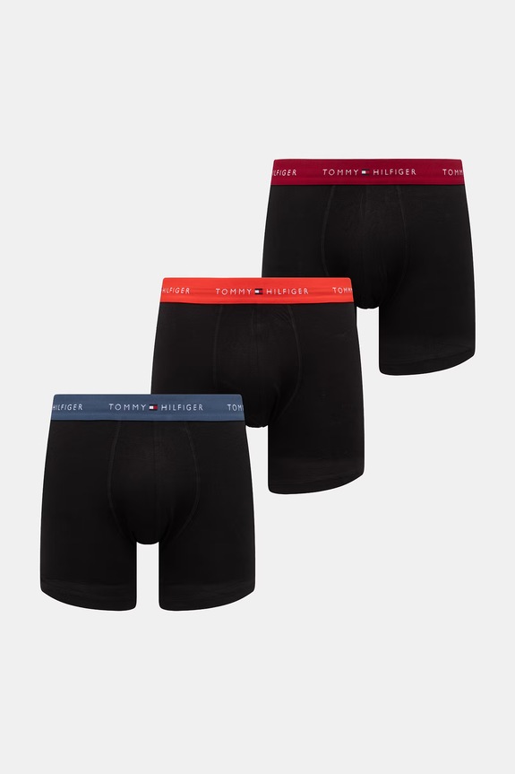 Tommy Hilfiger bokserki męskie bawełniane z elastanem 3-pack czarny UM0UM03874