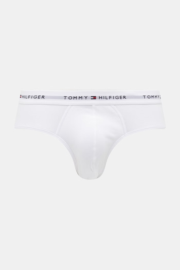 Tommy Hilfiger slipy pánske bavlnené s elastanom 3-pak UM0UM03875 červená SS26
