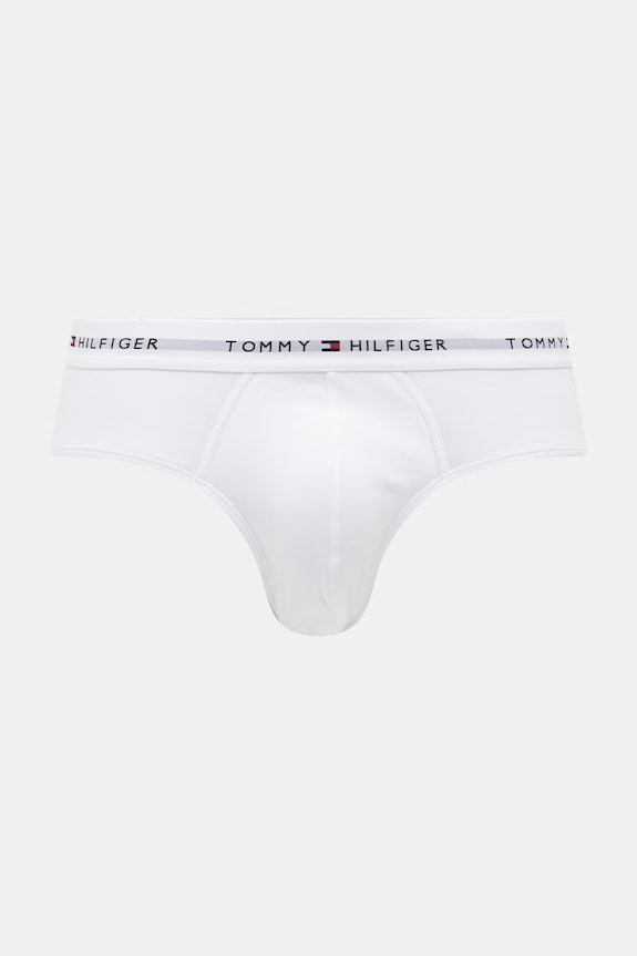 Tommy Hilfiger slipy pánske bavlnené s elastanom 3-pak UM0UM03875 červená SS26