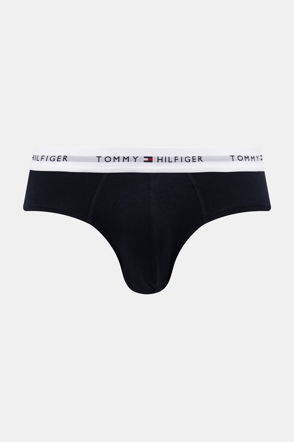 Oblečenie Tommy Hilfiger slipy pánske bavlnené s elastanom 3-pak UM0UM03875 červená