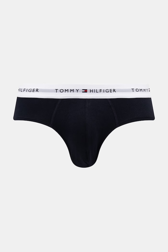 Oblečenie Tommy Hilfiger slipy pánske bavlnené s elastanom 3-pak UM0UM03875 červená