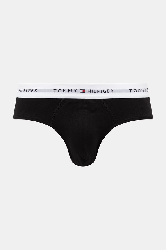 Tommy Hilfiger slipy pánske bavlnené s elastanom 3-pak UM0UM03875 modrá SS26