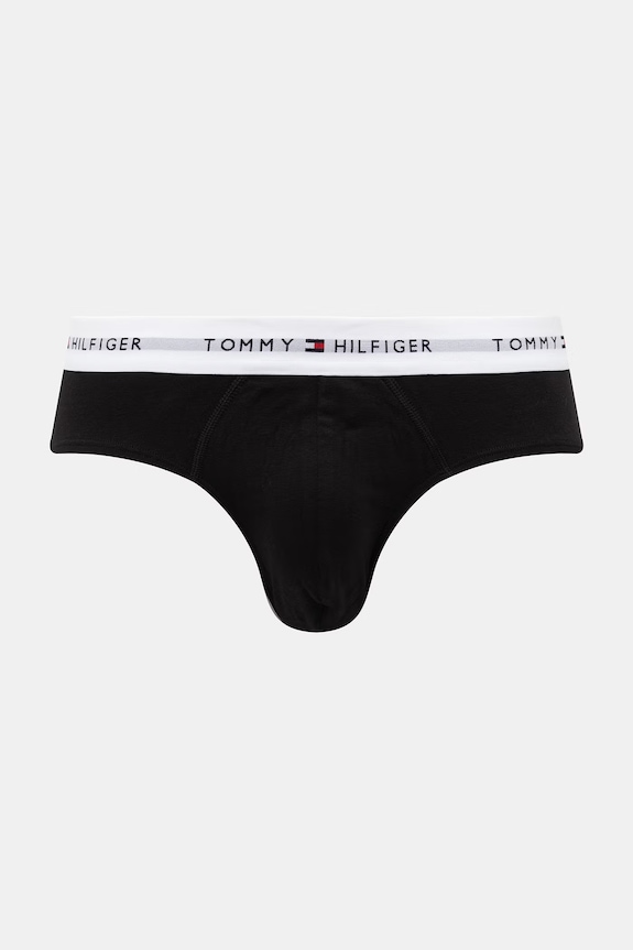 Tommy Hilfiger slipy pánske bavlnené s elastanom 3-pak UM0UM03875 modrá SS26