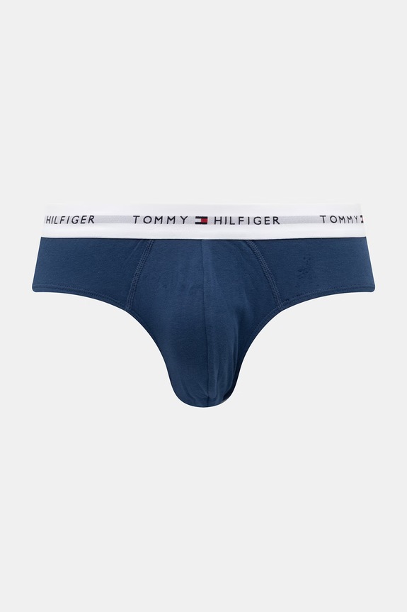 Oblečenie Tommy Hilfiger slipy pánske bavlnené s elastanom 3-pak UM0UM03875 modrá