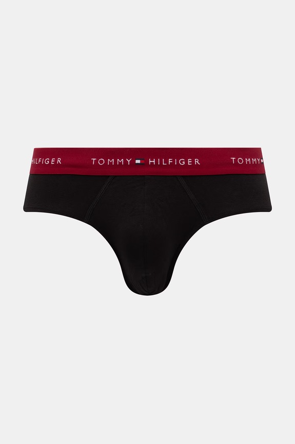 Oblečenie Tommy Hilfiger slipy pánske bavlnené s elastanom 3-pak UM0UM03876 čierna