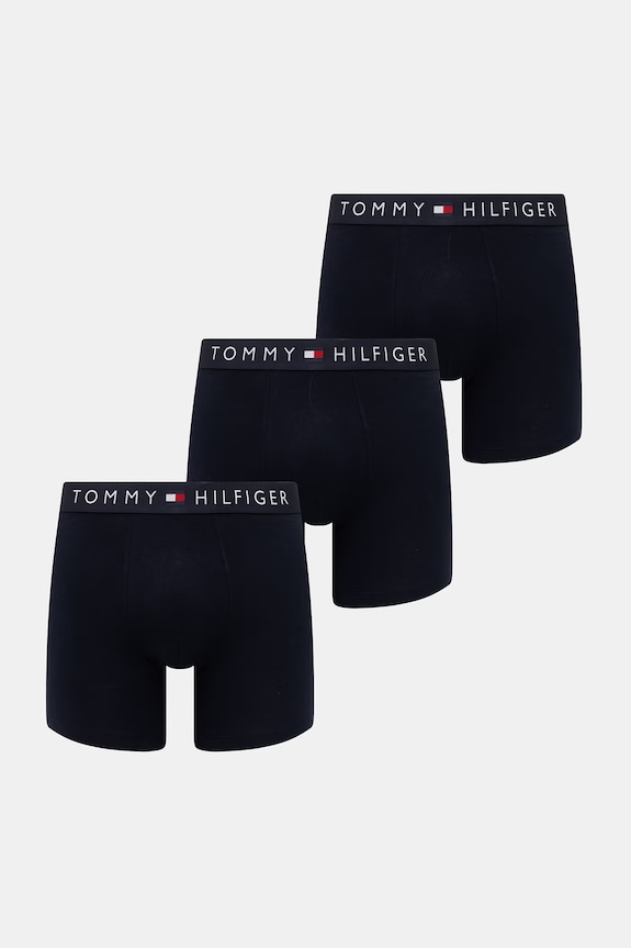 Tommy Hilfiger boxeri bărbați din bumbac cu elastan pachet de 3 bleumarin UM0UM03883