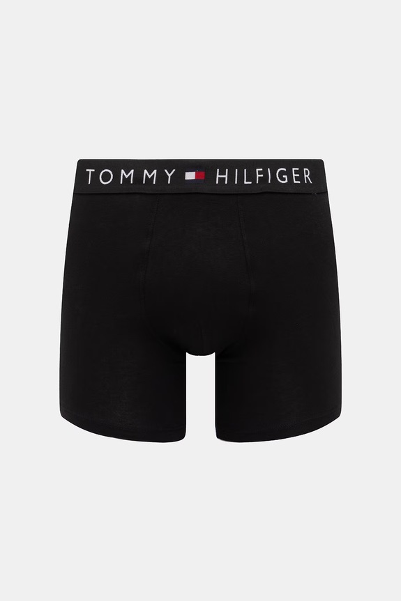 Tommy Hilfiger boxerky pánske bavlnené s elastanom 3-pak UM0UM03883 čierna SS26