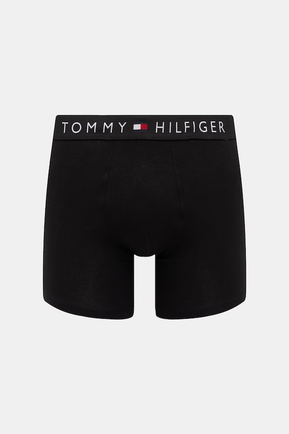 Tommy Hilfiger boxerky pánske bavlnené s elastanom 3-pak UM0UM03883 čierna SS26