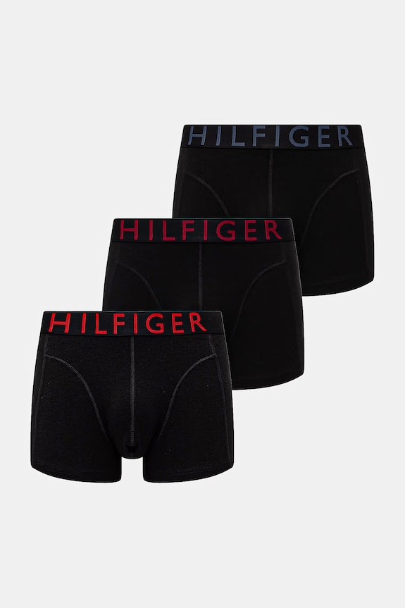 Tommy Hilfiger boxeralsó férfi pamuttal 3-as csomag fekete UM0UM03886