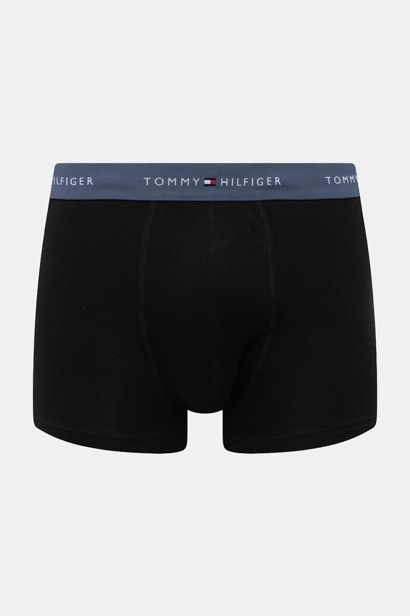 Tommy Hilfiger boxerky pánske bavlnené s elastanom 3-pak UM0UM03890 čierna SS26