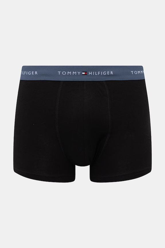 Tommy Hilfiger boxerky pánske bavlnené s elastanom 3-pak UM0UM03890 čierna SS26