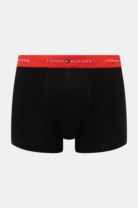Tommy Hilfiger boxerky pánske bavlnené s elastanom 3-pak čierna UM0UM03890