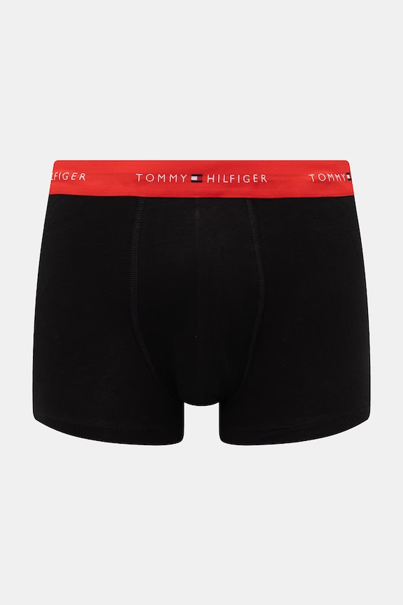 Tommy Hilfiger boxerky pánske bavlnené s elastanom 3-pak čierna UM0UM03890