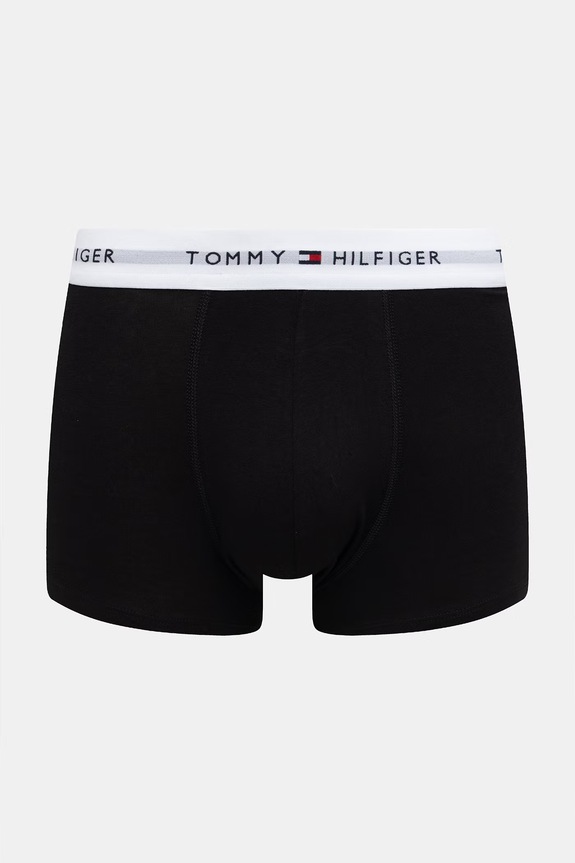 Tommy Hilfiger bokserki dopasowane męskie bawełniane z elastanem 3-pack UM0UM03891 czarny SS26