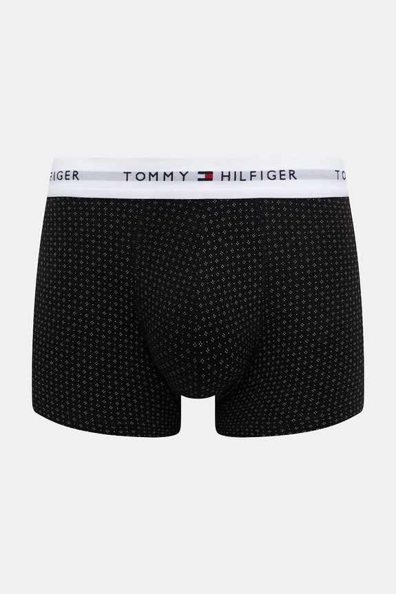 Odzież Tommy Hilfiger bokserki dopasowane męskie bawełniane z elastanem 3-pack UM0UM03891 czarny