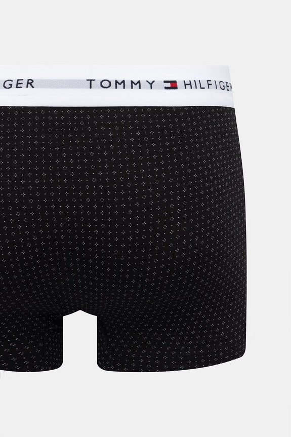 Tommy Hilfiger bokserki dopasowane męskie bawełniane z elastanem 3-pack czarny UM0UM03891