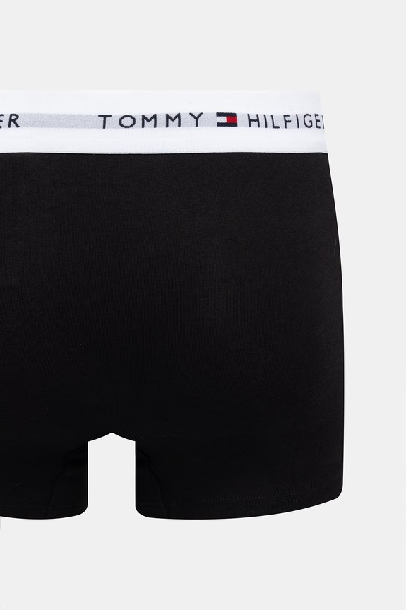 Tommy Hilfiger bokserki dopasowane męskie bawełniane z elastanem 3-pack UM0UM03891 czarny