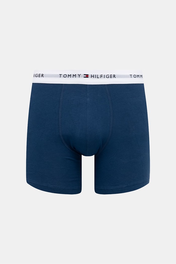 Îmbrăcăminte Tommy Hilfiger boxeri pentru bărbați, cu bumbac pachet de 3 UM0UM03892 bleumarin