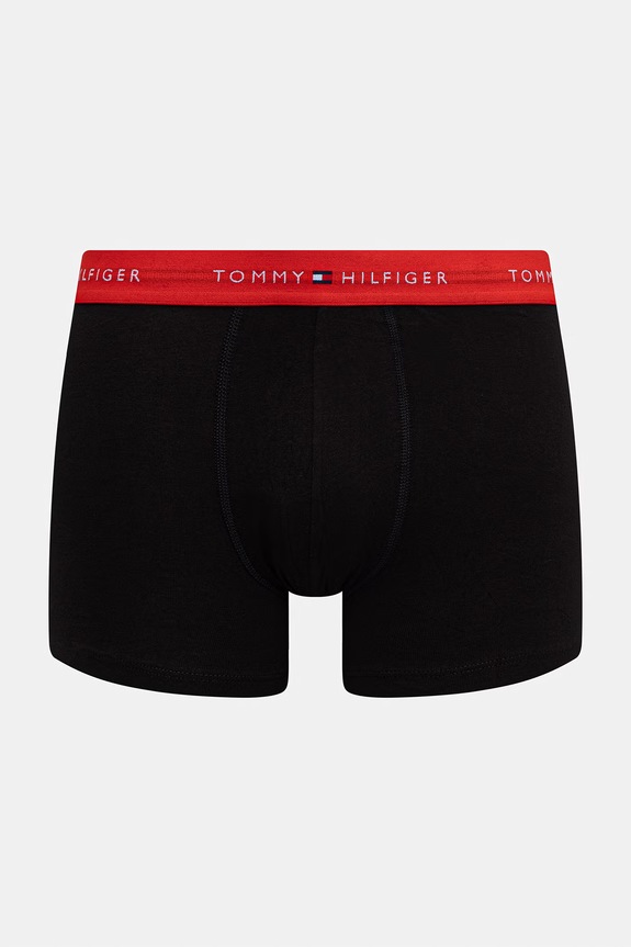 Oblečenie Tommy Hilfiger priliehavé boxerky pánske bavlnené s elastanom 5-pak UM0UM03893 čierna