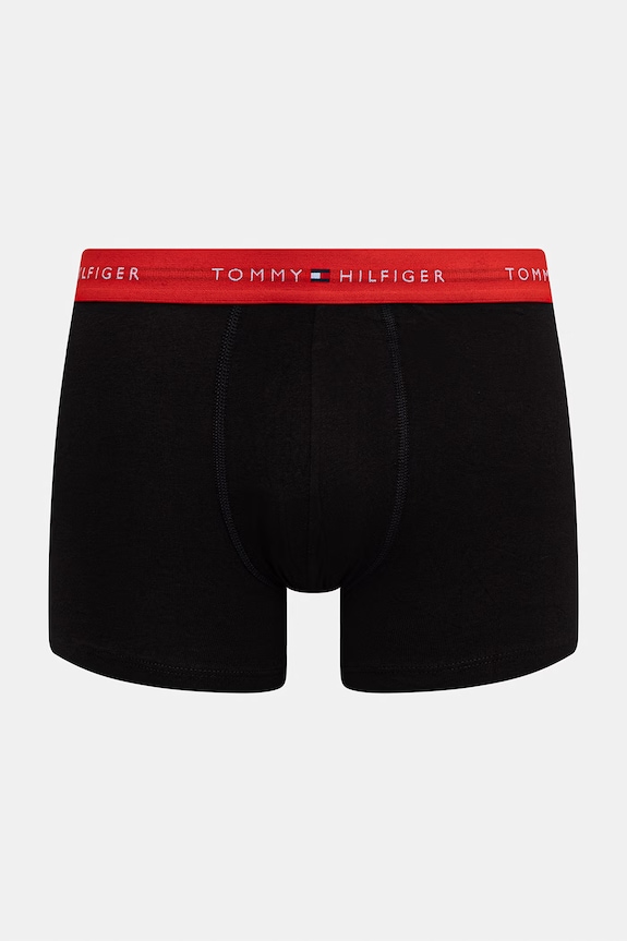 Oblečenie Tommy Hilfiger priliehavé boxerky pánske bavlnené s elastanom 5-pak UM0UM03893 čierna