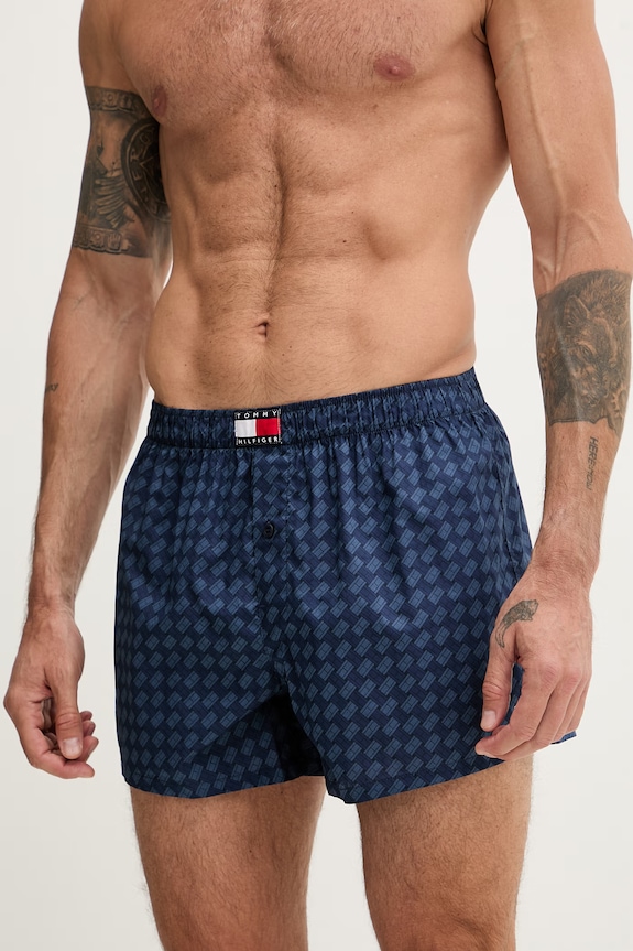 Tommy Hilfiger boxeri pentru bărbați, din bumbac pachet de 3 bleumarin UM0UM03898