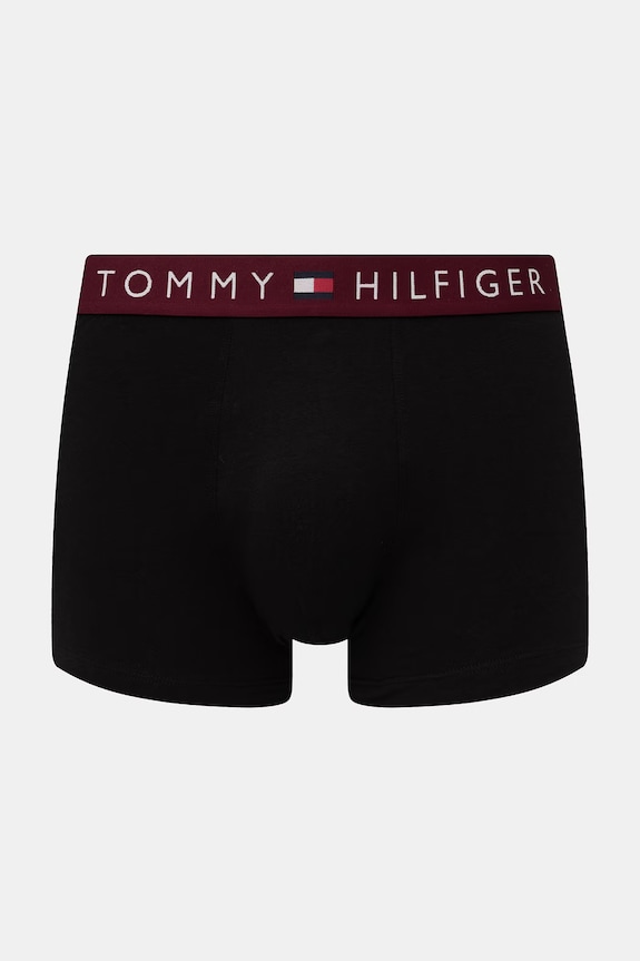 Tommy Hilfiger testhezálló boxeralsó férfi pamut elasztánnal 3-as csomag UM0UM03908 fekete SS26