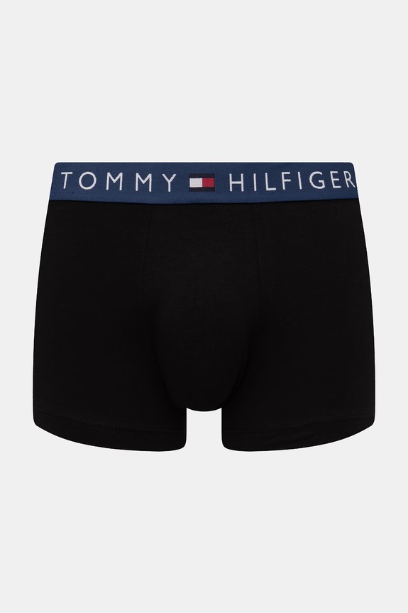 Tommy Hilfiger testhezálló boxeralsó férfi pamut elasztánnal 3-as csomag fekete UM0UM03908