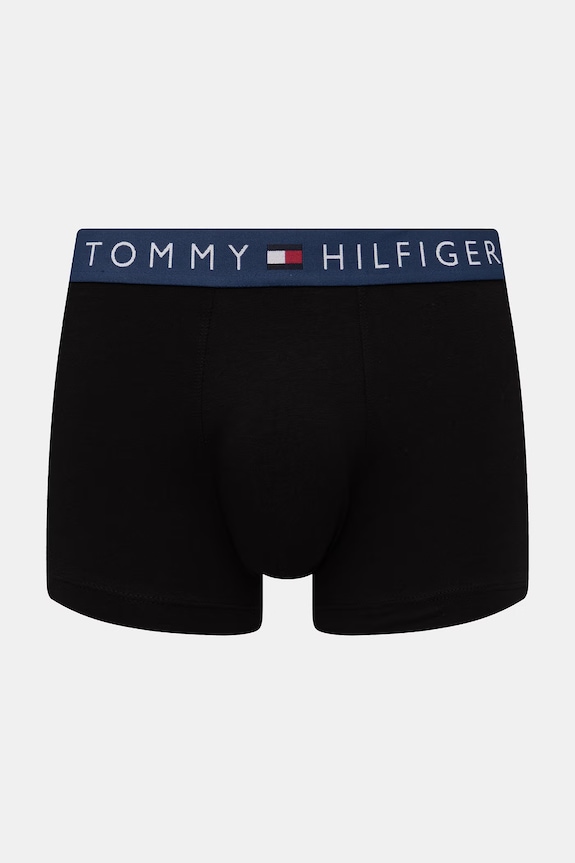 Tommy Hilfiger testhezálló boxeralsó férfi pamut elasztánnal 3-as csomag fekete UM0UM03908