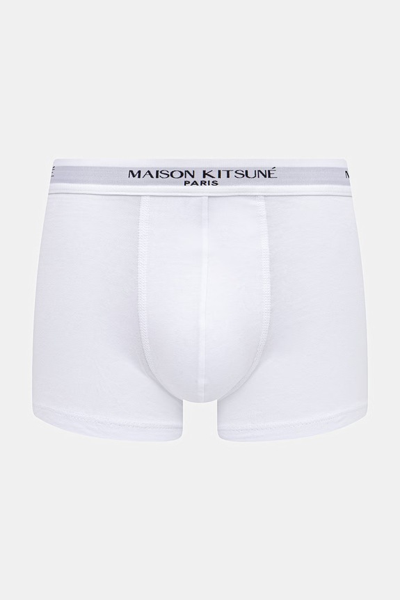 Maison Kitsuné bokserki 3-pack QM03600KA0041 czarny SS26