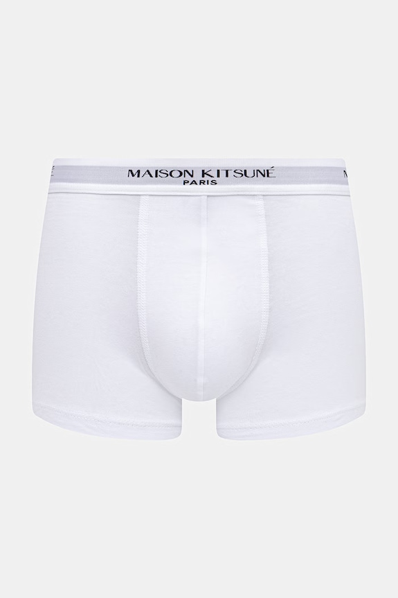 Maison Kitsuné bokserki 3-pack QM03600KA0041 czarny SS26