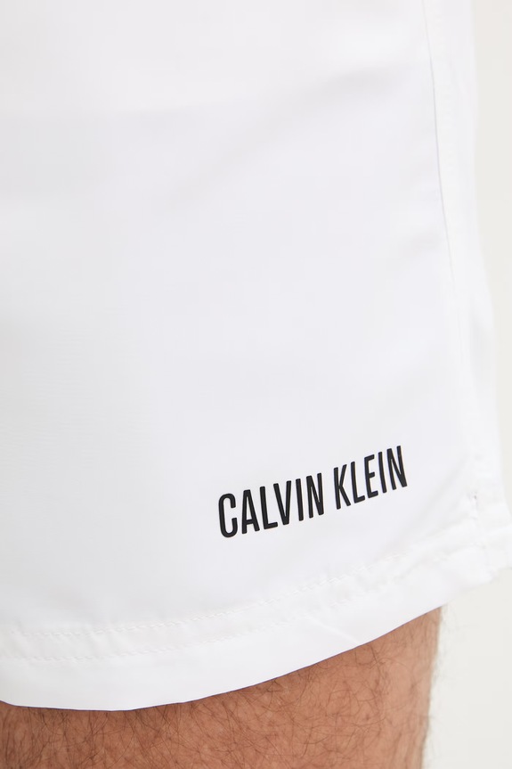 Calvin Klein plavecké šortky pánske biela LV00N61015