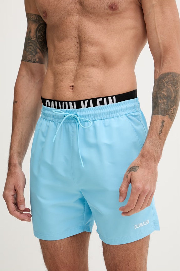 Calvin Klein plavecké šortky pánske LV00N61015 modrá SS26