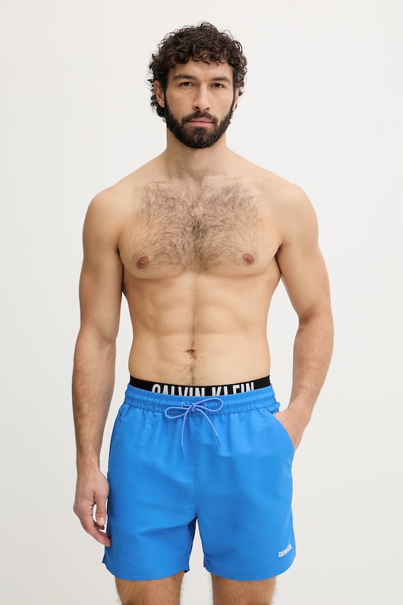 Calvin Klein plavecké šortky pánske modrá LV00N61015