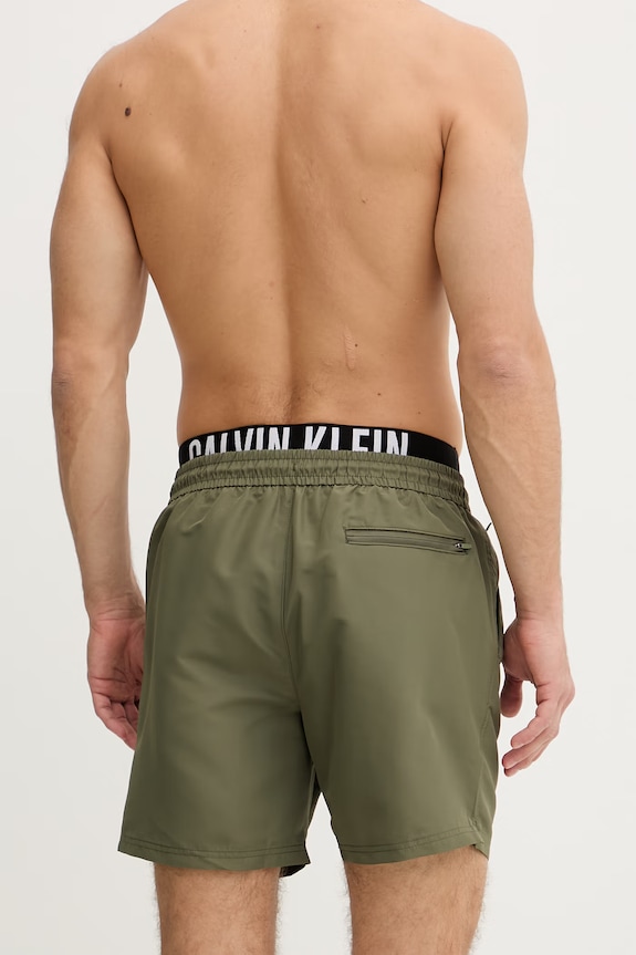 Oblečenie Calvin Klein plavecké šortky pánske LV00N61015 zelená