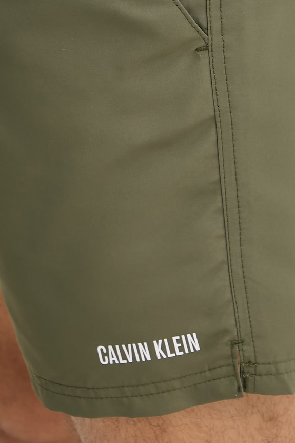 Calvin Klein plavecké šortky pánske zelená LV00N61015