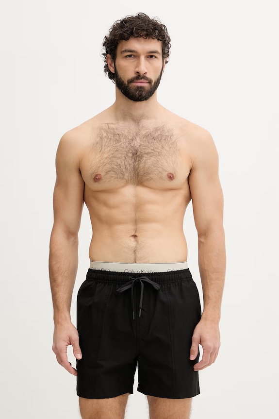 Calvin Klein plavecké šortky pánske čierna LV00N61017